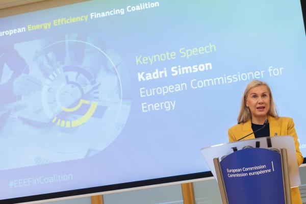 Participation of Kadri Simson, European Commissioner, to the European Energy Efficiency Financing Coalition Launching Event "cooperating towards upscaling energy efficiency investments“